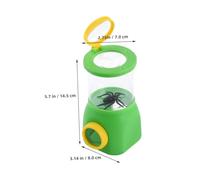 VALICLUD 2 pièces Boîte Loupe Insecte Double Face Boîte Observation Grossissante Légère et Robuste Outil Portable pour Garçon Fille Nature