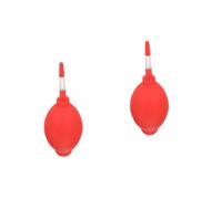VALICLUD 2 Pièces Boule de Lavage pour Oreilles Outil de Nettoyage Multi Fonctionnel pour Salon Kit de Nettoyage de Cérumen avec Aspiration et Soufflage Rouge Transparent