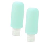 VALICLUD 2 pièces Bouteilles de Lotion Portables Silicone de Flacons Réutilisables pour Shampoing Gel et Solaire pour Voyage Articles Toilette