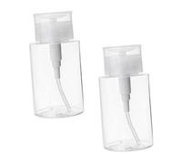 VALICLUD 2 Pièces Bouteilles de Voyage Petg Lot de Flacons Pression pour Eau Nettoyante et Vernis à Ongles Design Étanche et Compact pour Cosmétiques et Personnels