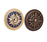 VALICLUD 2 pièces Broche Rétro de Épingle Ronde Vintage pour Vêtements Accessoires Mode pour Écharpes et Manteaux Lot