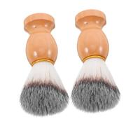 VALICLUD 2 Pièces Brosse à brosse à barbe blaireau de luxe Brosse à rasage des brosses à rasage des brosses brosse à cheveux démêlante brosse en poil de chèvre brosse lissante en bois Kaki
