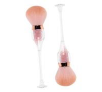 VALICLUD 2 pièces Brosse à Poussière pour Ongles Lot de Outils de Manucure Doux Pinceau Multi Usage pour Nail Art et Nettoyage de Brosse à Ongles Durable et Souple