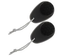 VALICLUD 2 Pièces brosse pour le visage soins de la peau faire soin du visage nettoyage exfolier argile brosse faciale en silicone épurateur de visage en silicone doux Gel de silice Noir