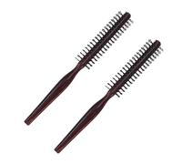 VALICLUD 2 Pièces Brosse Ronde Bois pour Peignes à Boucler Ergonomique pour Volume