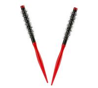 VALICLUD 2 Pièces Brosse Ronde Nylon pour Cheveux Fins et Courts Mini Brosse Soufflante Petite Coiffante pour Boucles Volume et Lissage Salon et Voyage