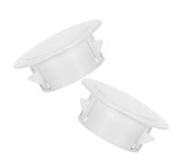 VALICLUD 2 Pièces Cache-trou Décoratif Mural Circulaire en Abs Blanc pour Camping, Plaques de Ventilation pour Climatiseurs Bouchon de Vidange D'eau Climatiseur et Design à Emboîtement