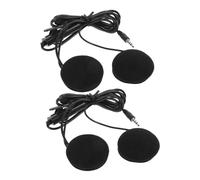 VALICLUD 2 pièces Casque Audio Moto Écouteurs Auriculaires pour Casque Installation Facile Clair pour Navigation GPS et Communication Pilote