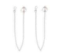 VALICLUD 2 PièCes ChaîNe De Pantalon MéTal Argenté Style Punk Hip-Hop Longue 17.72 Pouces Pour Jeans Accessoires Mode Homme Femme Suspendre CléS Et Petits Objets