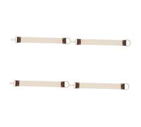VALICLUD 2 Pièces chiffon à aiguiser ceinture de barbier ceinture de rasage sangle d'aiguisage de rasoir cuir de rasoir ceinture de rasoir cuir de coiffeur sangle d'affûtage en tissu Beige