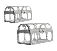 VALICLUD 2 pièces Coffret Cadeau Coffre Au Trésor Miniature Boîte Bonbons Mariage Fête Rangement Chic et Pratique