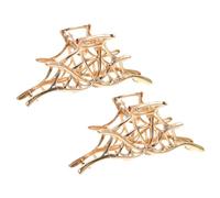 VALICLUD 2 Pièces Coiffure Web en métal araignée queue de cheval mâchoire côté style griffe pinces à cheveux femmes barrettes à cheveux pour femmes agrafe de femmes Alliage de zinc