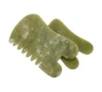 VALICLUD 2 Pièces Conseil de grattage xiuyu masseur de grattage gua sha grattoir de corps de jade outil Gua Sha outil de beauté gua sha Board Gua Sha naturel Outil Guasha Light Green
