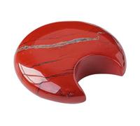 VALICLUD 2 Pièces Décor Lune en Pierre de Cristal Rouge, Pièce Délicate