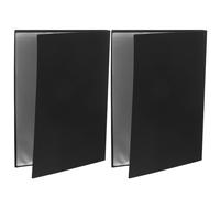 VALICLUD 2 Pièces Dossier Musical A4 Noir en Pp Léger et Étanche pour Organiser Partitions et Documents, pour Bureau et Voyage Grosse Capacité de Rangement