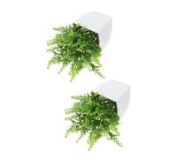 VALICLUD 2 pièces Fausse Plante Bonsaï Lavande Petite Décoration Intérieure Réaliste pour Bureau Maison Salon sans Entretien