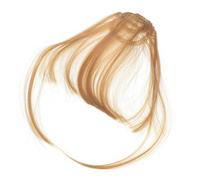 VALICLUD 2 Pièces Fausses Extensions De Frange Claquer Synthétique Style Pour Forme Bandes Naturel Fausse Frange Femme Invisible Faux Fil Haute Température Golden