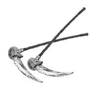 VALICLUD 2 Pièces Faux de Faucheuse Halloween Plastique Accessoire Détachable et Ajustable pour Garçon Fille et Adultes Décoration Effrayante pour Fête Cosplay