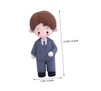 VALICLUD 2 pièces Figurines de Mariage Couple Mariés Décoratives Cake Topper Souple pour Gâteau Accessoires et Décoration Polyvalente pour Maison et Événements