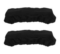 VALICLUD 2 Pièces Housse D’accoudoir de Chaise Gaming en Tissu Noir | Compatibilité, Protection la Poussière, Ajustement Précis, Toucher Doux pour Accoudoirs de Bureau