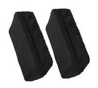 VALICLUD 2 Pièces Housse de Coussin pour Genoux Noir en Polyester Fixation Sécurisée et Housse Amovible Compatible Scooter de Genou pour Usage à L'hôpital Domicile