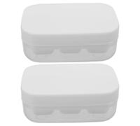 VALICLUD 2 Pièces Ice Cube Tray Set With Lid Flexible Press Mold For Freezer Storage Easy Release Ice Maker Trays For Drinks And Parties