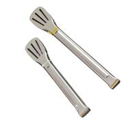 VALICLUD 2 pièces Lot de Pinces Cuisine Inox et Antidérapantes Résistantes Chaleur pour Barbecue Viande Steak Fruits de Mer avec Verrouillage Sécurisé et Crochet de Suspension