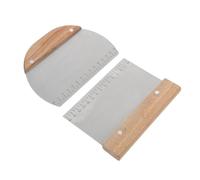 VALICLUD 2 pièces Lot Grattoirs Pâte Inox avec Échelle Couteaux Coupe Pâte Robustes pour Pâtisserie et Découpe de Outils de Cuisson et Compacts