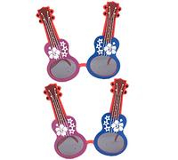 VALICLUD 2 pièces Lunettes de Fête Forme de Guitare Accessoires pour Événements Lunette et Résistante Parfaites pour Festivals Déguisées
