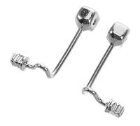VALICLUD 2 Pièces Lunettes Nez Pad Support Remplacement Les Pièces Réparation Partie De Lunettes Pour Lunettes Un Verre Lunettes De Soleil Monocle Acier Inoxydable Silver