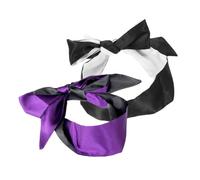 VALICLUD 2 pièces Masque de Sommeil Satin et Confortable Cache Yeux Nuit Ajustable pour Voyage Sieste et Lot de Noir Noir Blanc