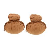 VALICLUD 2 Pièces Massage Ball Chinois Herbal chaleur boules de massage thérapie des balles massage du point de déclenchement soi sachet de moxa compresse chaude boule de moxa Armoise Brun