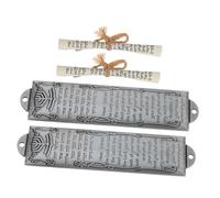 VALICLUD 2 pièces Mezuzah Gravé Bénédiction Juive Décor Religieux Porte Dentrée Protection Prière