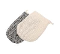 VALICLUD 2 Pièces Moufle De Toilette Exfoliante En Sisal Naturel Double Face Pour Massage Et Nettoyage En Profondeur Lot Pour Hommes Et Femmes