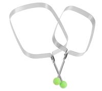 VALICLUD 2 pièces Moule à Gâteau Mille Inox Anneaux de Cuisson Antiadhésifs Outil de Cuisson Empilable pour Crêpes Omelettes et Pâtisseries Robuste et Facile à Nettoyer