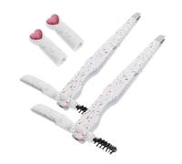 VALICLUD 2 Pièces Outil sourcils épilation du visage rasoir des sourcils pince à sourcils épilateur visage dermaplaning pince à épiler pour grappes de cils Acier inoxydable blanche