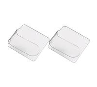 VALICLUD 2 pièces Palette de Maquillage Transparent Palette à Fards à Paupières et Fond de Teint Outil Pratique pour Mélanger et Appliquer pour Artistes et Maquilleurs
