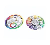 VALICLUD 2 Pièces Palette de pour Ongles Roue de Rotation pour Art de Maquillage et Apprentissage des Mélanges Colorés Guide Visuel des pour Artistes et Amateurs