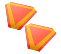 VALICLUD 2 pièces Panneaux Réflecteurs de Signalisation Triangulaires pour Véhicules Aluminium Haute Haute Visibilité pour Sécurité Routière