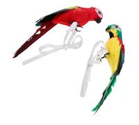 VALICLUD 2 Pièces Parrot Pirate Shoulder Costume Accessory With Realistic Plume For Adults Halloween Cosplay Performance Prop