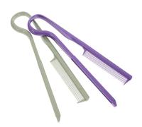 VALICLUD 2 Pièces Peigne à cheveux raide peigne chic redresser dent lissage pinceau lisseur boucleur peigne coiffant lisseur peignes de séparation pour tresser cheveux