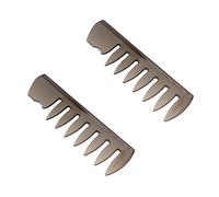 VALICLUD 2 Pièces Peigne de Coiffure pour Hommes Accessoires pour Barbershop Peigne à Dents Larges pour Coiffage Facile Massage
