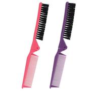 VALICLUD 2 Pièces peigne pliant humide bouclé professionnel pliable Compact mini-brosse à cheveux Mini brosse à cheveux pour le sac à main brosse à cheveux de voyage brosse portative abdos