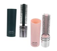 VALICLUD 2 Pièces peigne portatif pinceau balayette petite brosse ronde pour brushing brosse ronde format voyage brosse pour brushing brosse à cheveux de voyage abdos