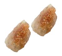 VALICLUD 2 pièces Pierres Chakra Naturelles Brutes Solaire Orange Thérapie Énergétique Méditation Relaxation Décoration Cadeau Yoga