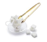 VALICLUD 2 pièces Pince à Sucre Mini Inoxydable Dorée Pinces à Glaçons Épaisses Résistantes Chaleur pour Bar à Thé et Buffet à
