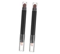 VALICLUD 2 Pièces Pinceau Paupières Double Embout pour Yeux Application Facile et Durable à Transpiration pour Fêtes et Collection