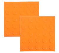 VALICLUD 2 pièces Plaques Adhésives Antidérapantes pour Trottoirs Guidage Pastilles Caoutchouc avec Points Relief Jaunes Sécurité et Accessibilité pour Sols Aveugles Intérieurs et