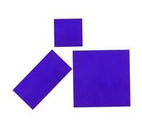 VALICLUD 2 pièces Plaques Verre Cobalt Bleu Accessoires Robustes Résistants Chaleur pour Réactions de Couleur de Flamme Chimie Outil Polyvalent pour Expériences Éducatives Laboratoire