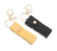 VALICLUD 2 Pièces Porte-clés Rouge à lèvres Manche Tubes Manchon de Rouge à lèvres Accessoire Se maquiller Simple Porte-clés en Vrac Sac d'organisateur à lèvres Titulaire Cuir Artificiel